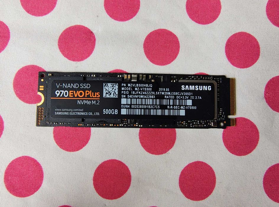 SSD Samsung 970 EVO Plus 500GB PCI Express 3.0 NVMe, M.2.