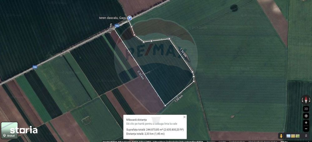 Teren 25.26ha Dascalu / DJ 200