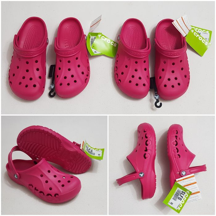 Saboti Crocs Baya Raspberry Roomy Fit noi, sandale unisex plaja, vară, Nr. 42 - 43 EU (M9 - W11) unisex
