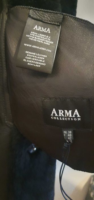 Дамско кожено палто  ARMA с две лица