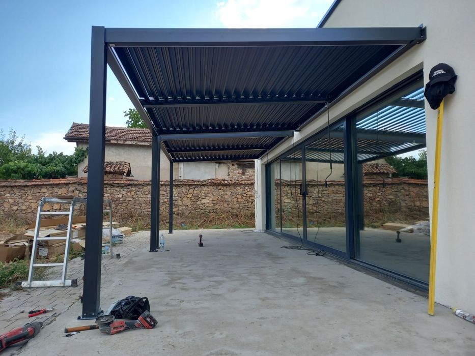 Навеси, перголи, барбекюта, огради, сглобяване на тенти. Строителство