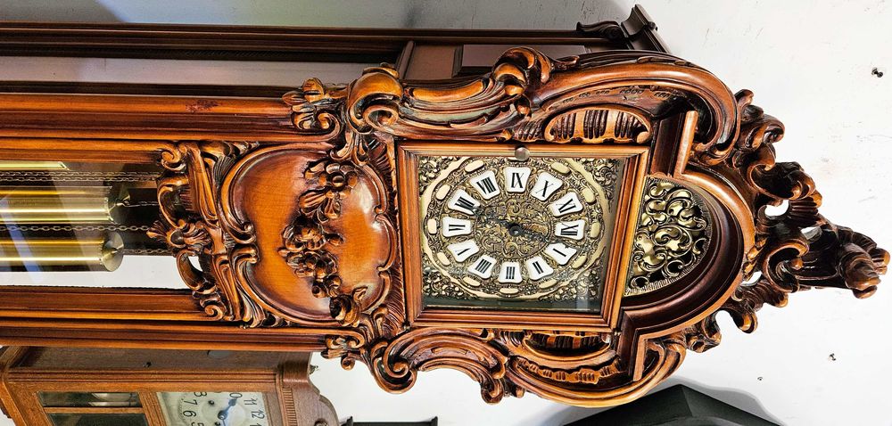 Ceas de podea cu pendul si 3 greutati Italia