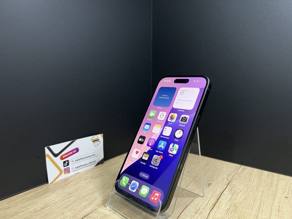 Iphone 16 128Gb Black Nou-Nefolosit 3 ani garanție, Telefoane Mures