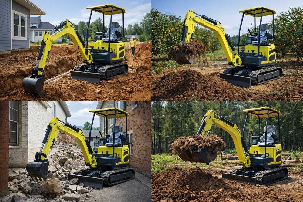 LEZUM NK18 Mini excavator de vânzare, direct din fabrică din China.