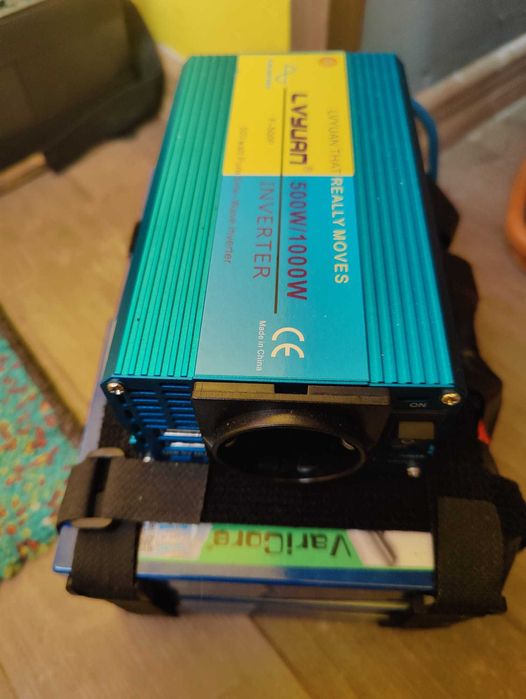 UPS invertor sinusoida pura 500w LiFePO4 64Ah BMS 120A active balancer