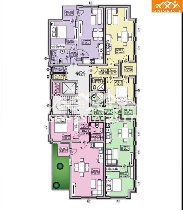 НОВ ПРОЕКТ! Aпартаменти от 62–72 кв.м. в бутикова сграда до  Вапцаров