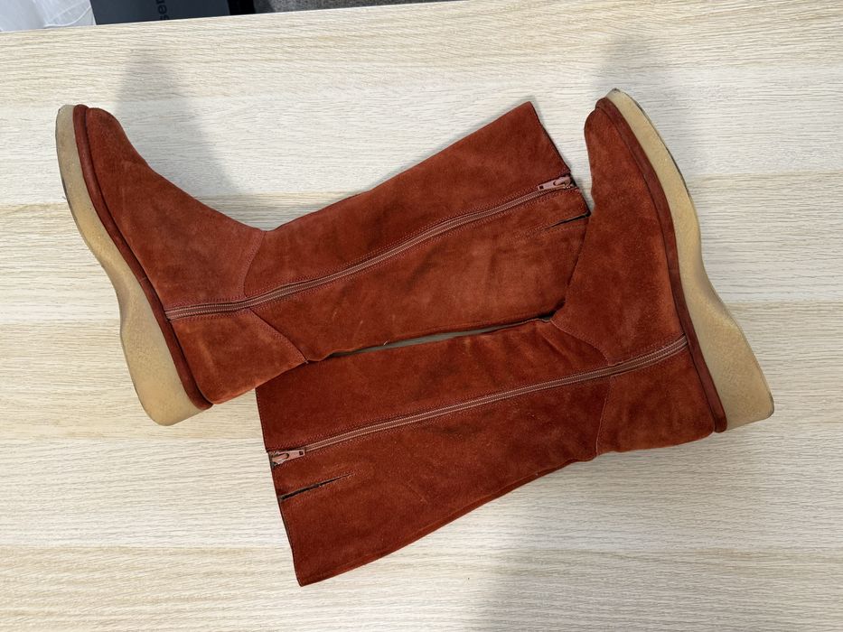 Cizme lungi de dama - piele intoarsa - marimea 38