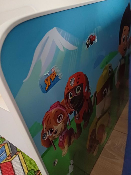 Pat copil, 140x70 cm Patrula Catelusilor cu saltea