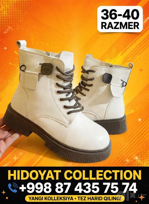 Ayollar uchun oyoq kiyim 36-40
