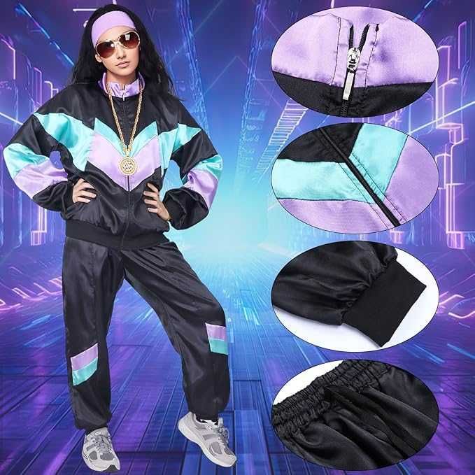 Costume cuplu retro anii 70 80. Halloween carnaval