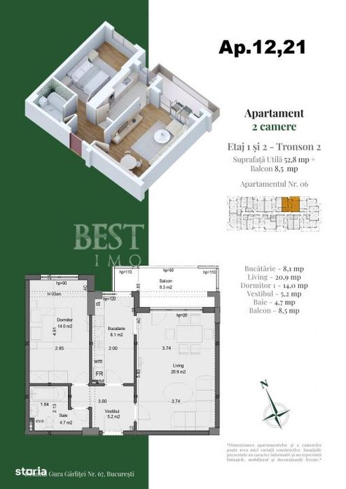 2 camere premium – Design modern, finisaje de calitate — fotografia 3