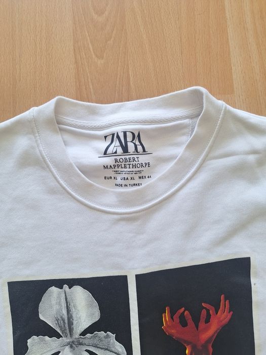 Бяла блуза Zara мъжка