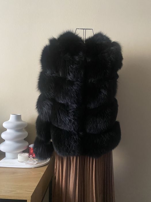 Haina din Blana Naturala de Vulpe – marime L