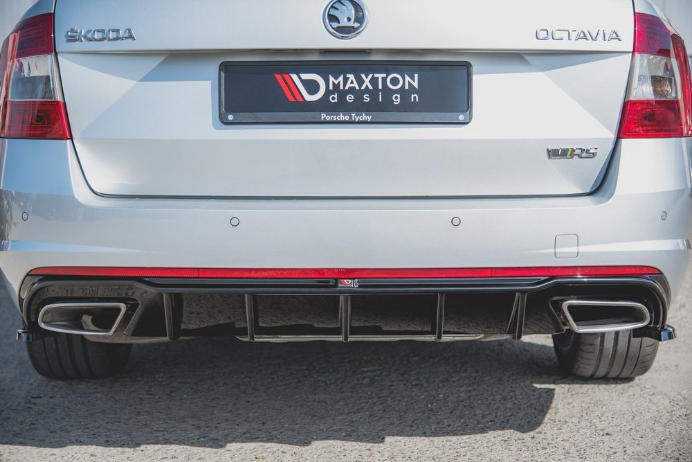 Дифузьор за задна броня Maxton design за Skoda Octavia RS (2013-2019)