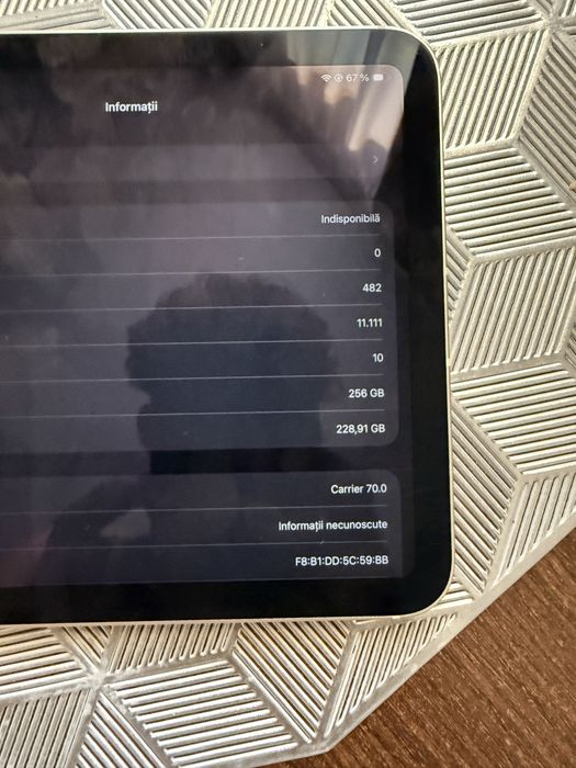 VAND URGENT! Ipad mini gen 6 256gb 80% bat ful box in conditie exceptionala