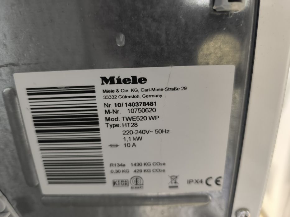 Сушилня Miele TWE 520 WP - 8кг термопомпа клас А+++