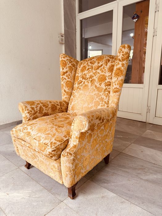 Винтидж италианско кресло – стил Bergère / Wingback