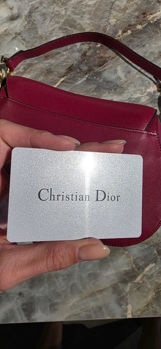 Dior Saddle Bag | Burgundy /с карта