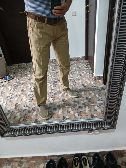 Pantaloni barbati denim subtire masura 32/34 stare perfecta