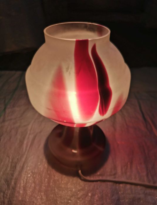 Veioza din sare Himalaya, veioza sticla,  lampa veghe