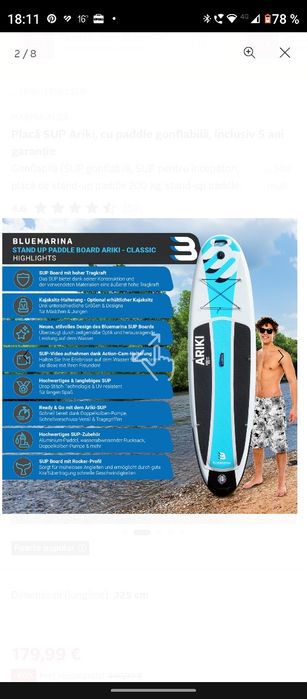 Placa Counflabilă Stand-Up Paddle