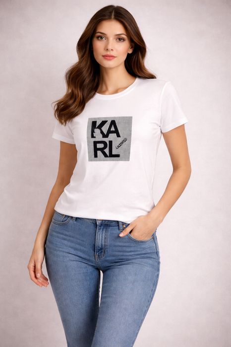 Луксозна дамска тениска KARL