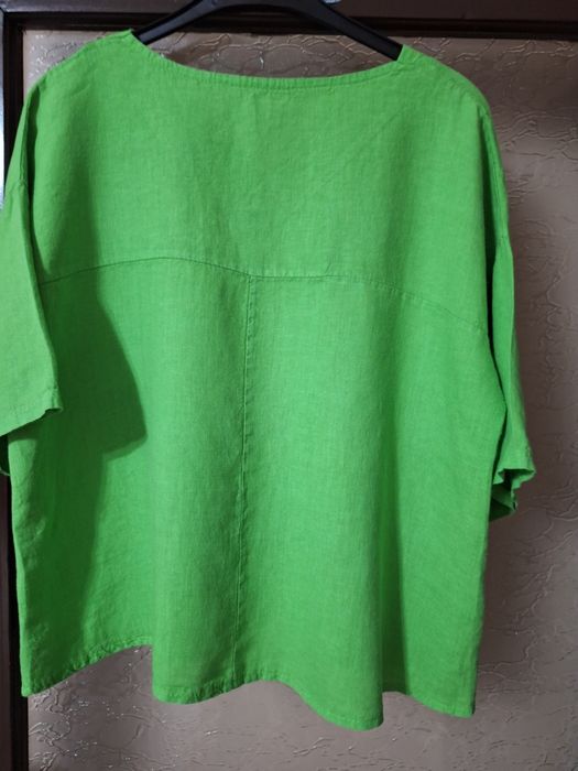 Bluza verde din in