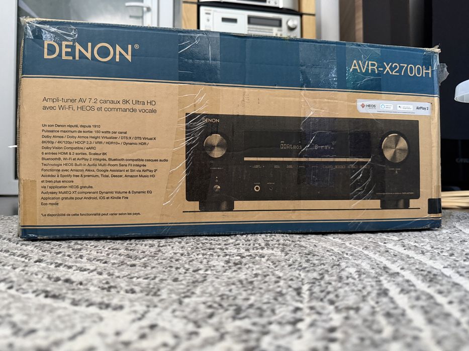 Receiver Denon AVR-X2700H,7.2/Dolby Atmos,8K,Wifi/Bluetooth/Heos