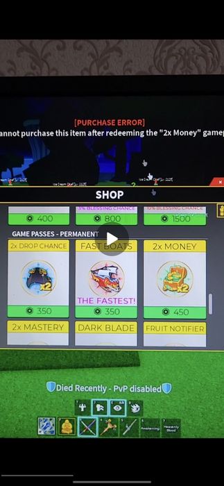 Продам аккаунт в игре блокс фрукт