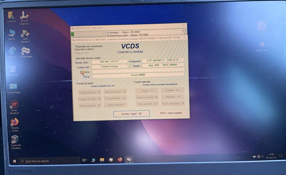Vand Tester/Diagnoza VAG-COM VCDS Premium + Lenovo ThinkPad L380, de 14 inchi, cu  i3-8130U, 8Gb Ram, SSD 128 gb, baterie noua