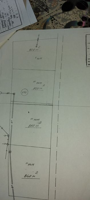 Парцел 820 кв място