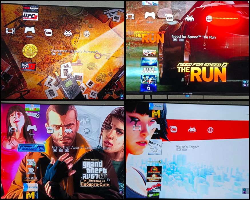 Ps3 super slim 500gb 4 ta yangi joystick 40 ta terma oʻyin