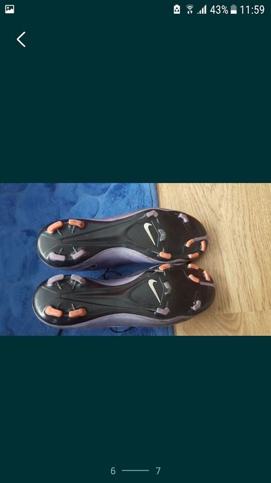 Nike Mercurial Vapor 10 chrome футболни обувки- бутонки 38.5 номе