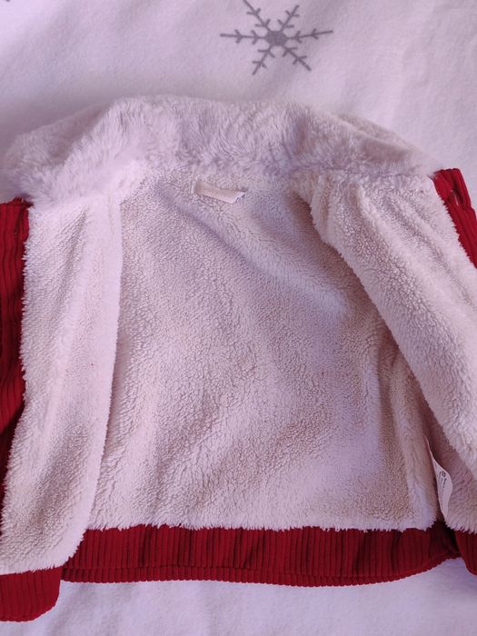 Комплект рокля и мекичко палто - р-р 80 и 86