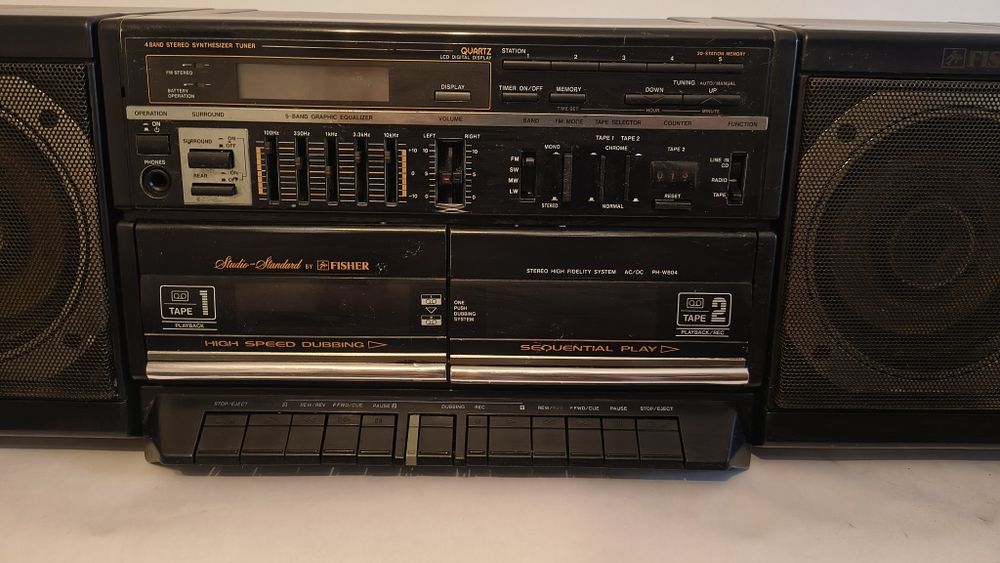 Fisher boom box/radiocasetofon