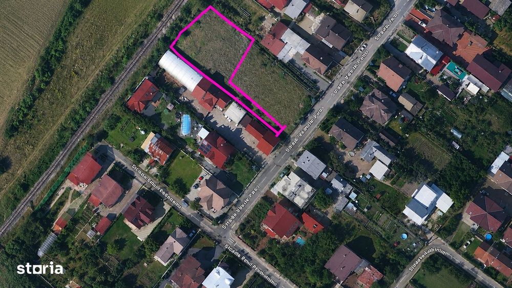 Teren intravilan  1300 mp-Vasile Petri -Unirea-zona premium-9500 euro/