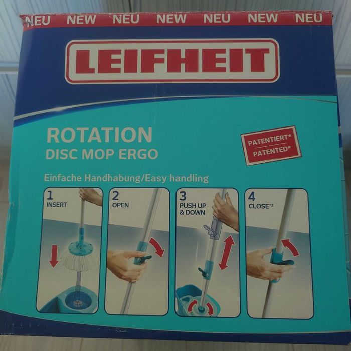 Комплект за почистване Leifheit Clean Twist Disc Mop Ergo