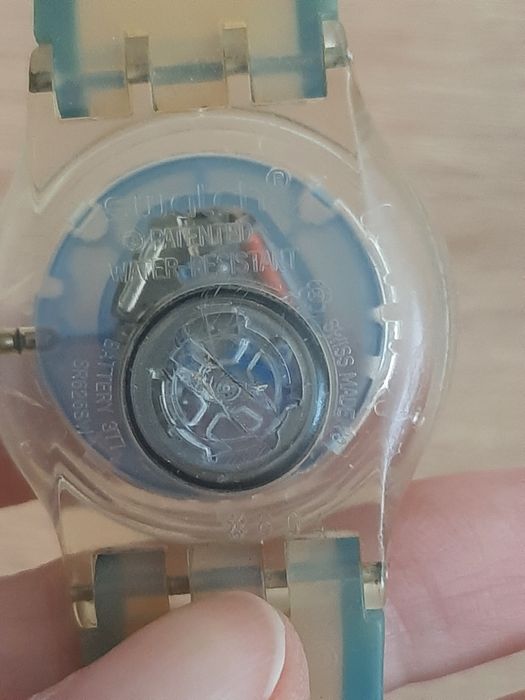 Ceas Swatch Jelly Blue – Model Transparent Skeleton (Swiss Made)