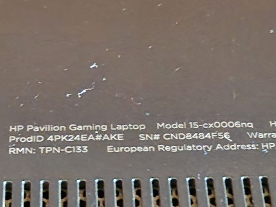 Laptop HP gaming,  video Nvidia