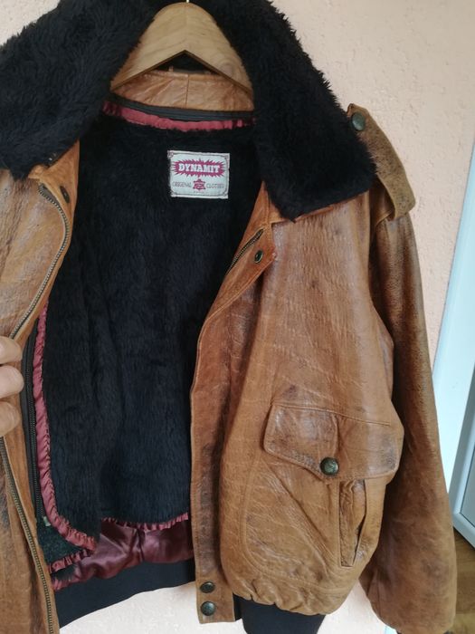 Geaca piele Aviator Dynamit Xl