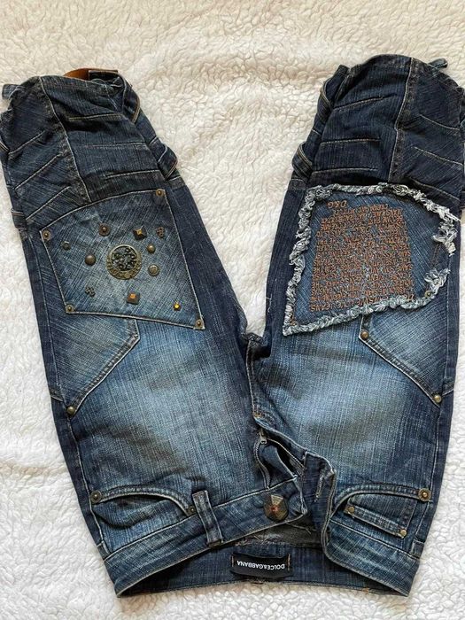 Blugi dama vintage pantaloni scurti blue jeans D&G vara