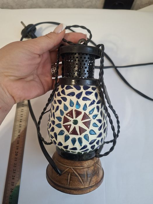 Лампа настольная мозаика электрическая