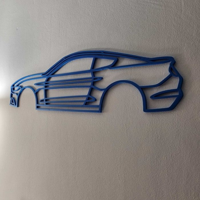 Decor de perete 3D Porsche BMW VW Mustang (imprimat 3D personalizat)