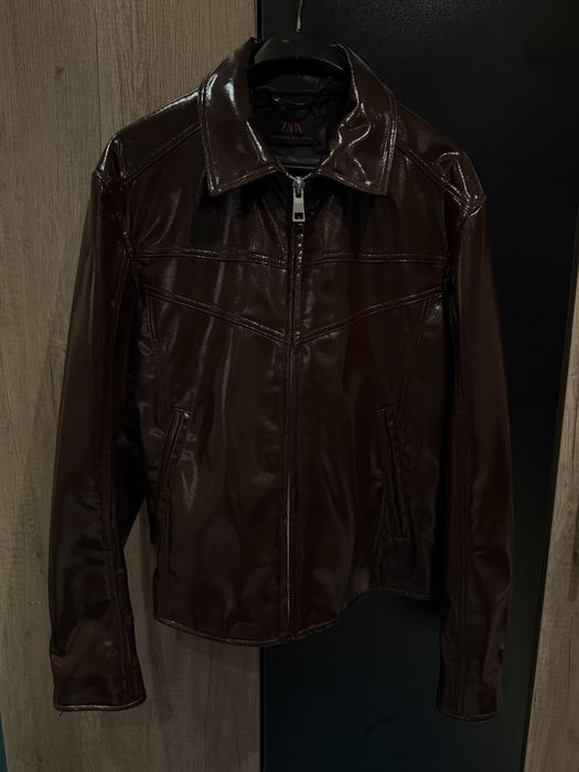 Мъжко кожено яке Бордо