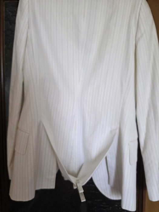 Sacou Dolce & Gabbana, alb cu dungi fine, măr. 36-38