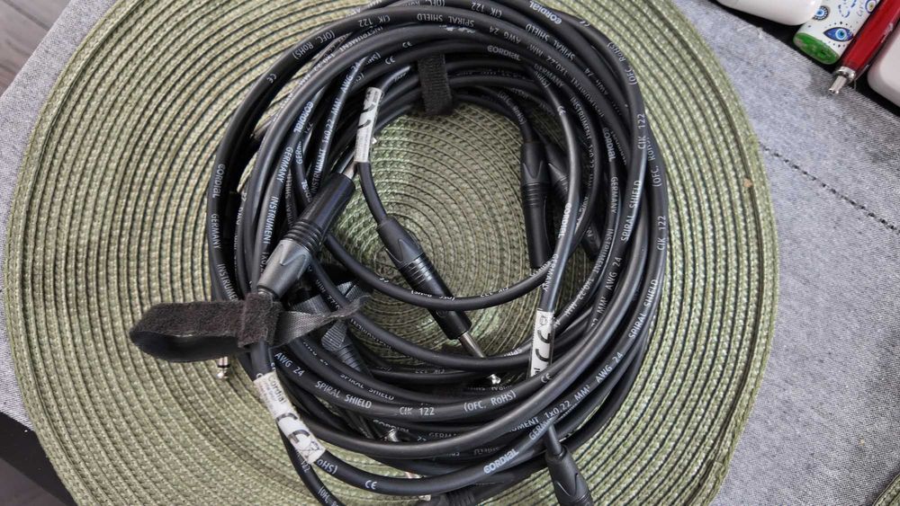 4 Cabluri Jack Jack Neutrik mono 3m