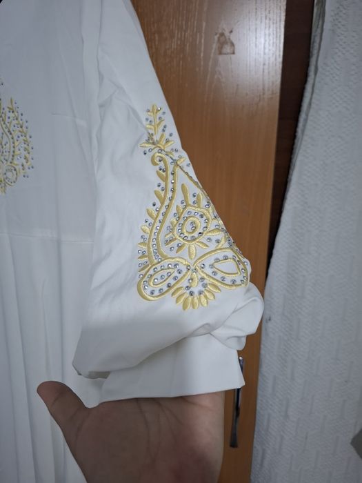 Белое платье до пола