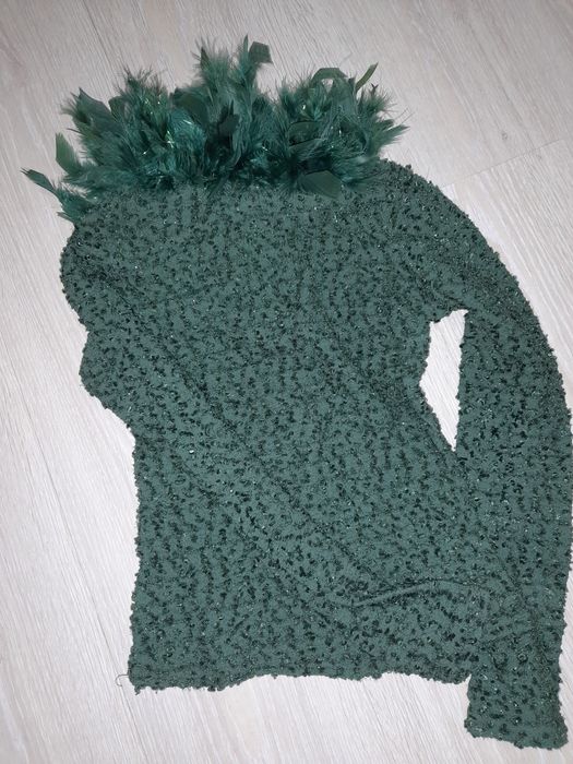 Bluza de seara cu pene