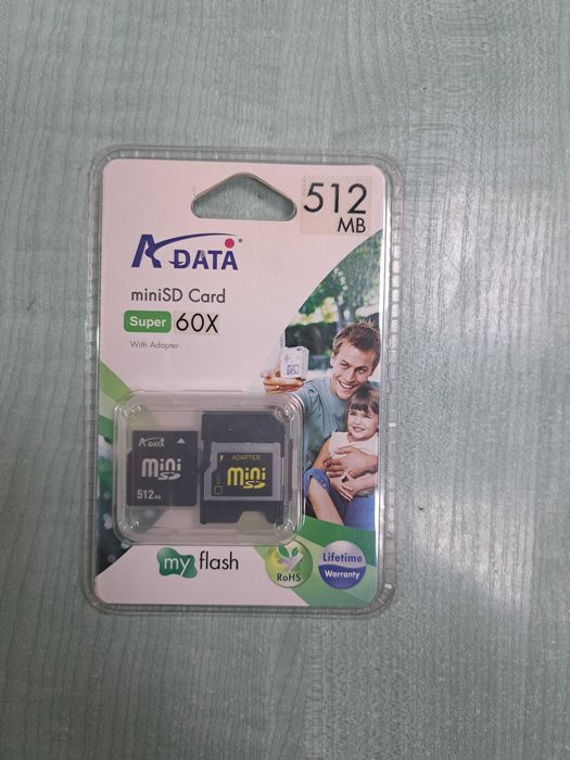 miniSD Card Adata 256/512mb