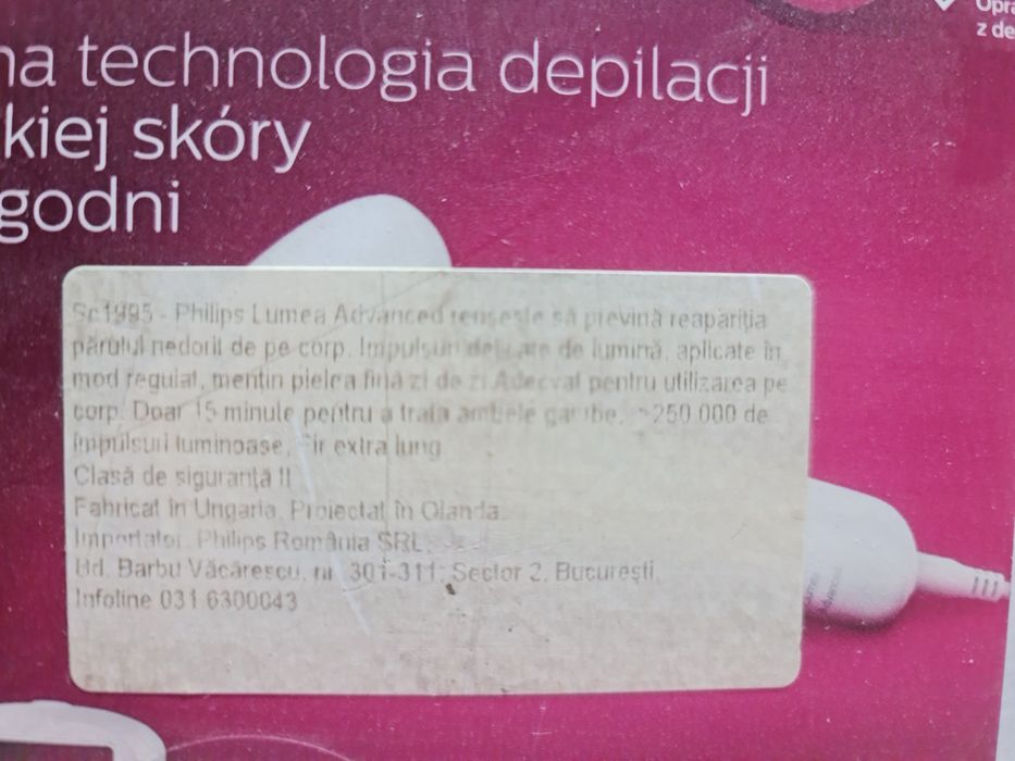Epilator IPL PHILIPS Lumea SC1995/00 Advanced
